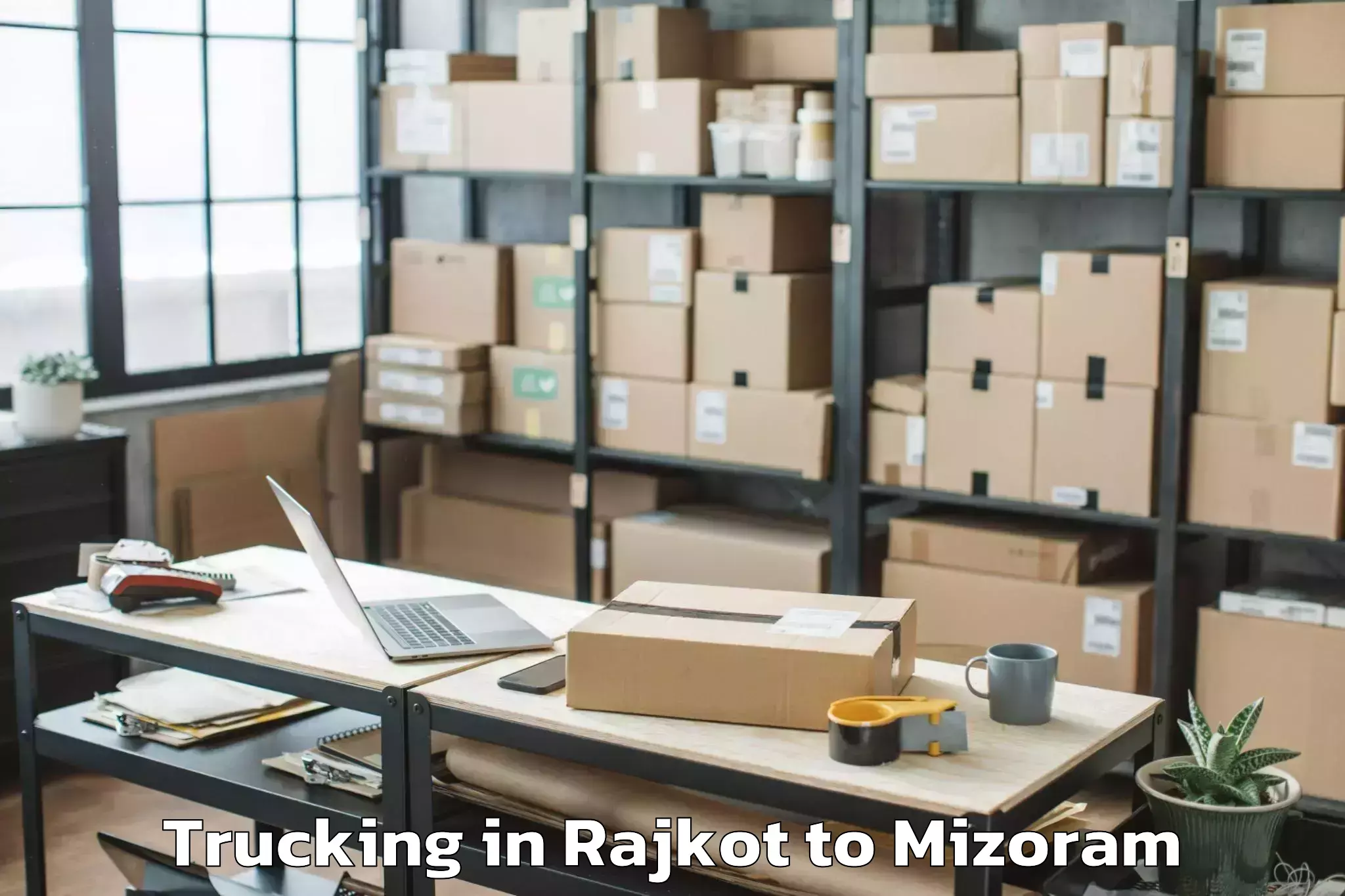 Get Rajkot to Mizoram Trucking